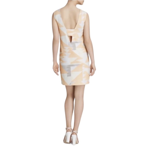 NWOT Mara Hoffman Cream Knit Cutout Mini Shift Dress in Loom Peach Pastel - L - Picture 14 of 14